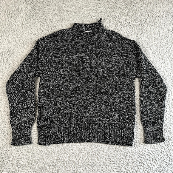 Zara Sweater Women's Small Split Hem Twisted Yarn Knit‎ Pullover Wool Blend - Picture 1 of 11